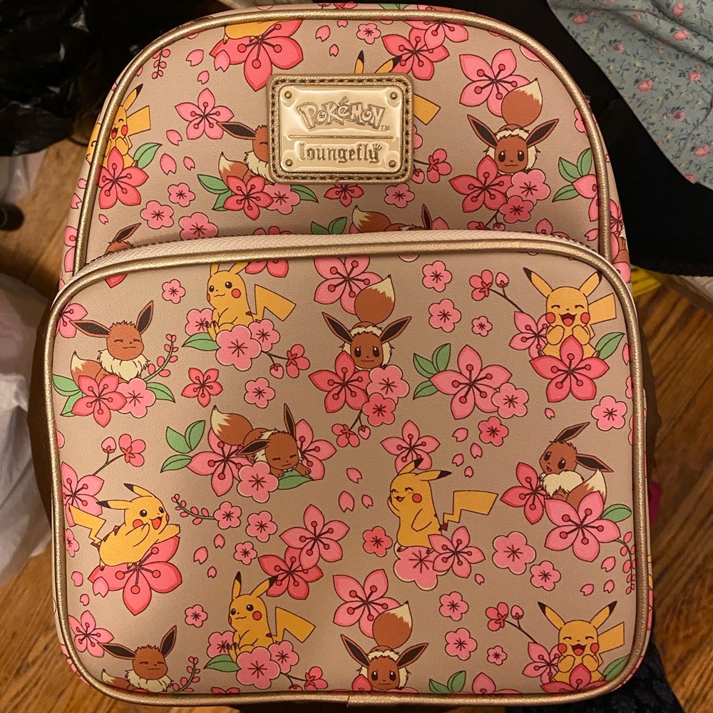 Loungefly Pokémon Eevee/Pikachu Crossbody Backpack